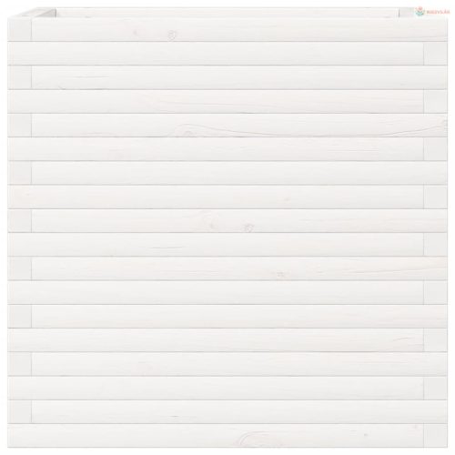 Fehér tömör fenyő kerti növénytartó 70 x 40 x 68,5 cm