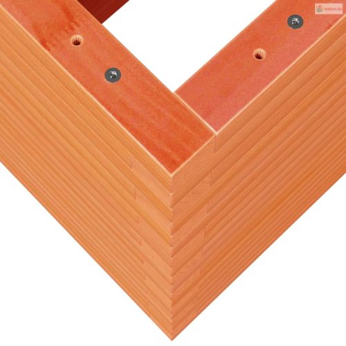 Viaszbarna tömör fenyőfa kerti virágláda 70 x 40 x 68,5 cm