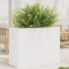 Fehér tömör fenyőfa virágtartó 90 x 40 x 68,5 cm
