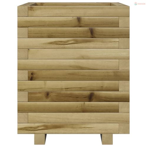 Impregnált fenyőfa kerti virágláda 40 x 40 x 49,5 cm