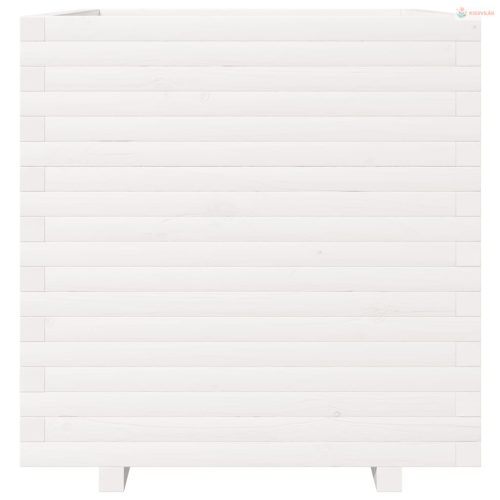 Fehér tömör fenyő virágláda 70 x 70 x 72,5 cm