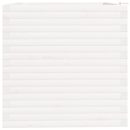 Fehér tömör fenyő virágláda 70 x 70 x 72,5 cm