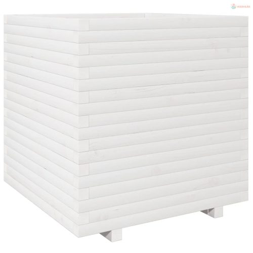 Fehér tömör fenyő virágláda 70 x 70 x 72,5 cm