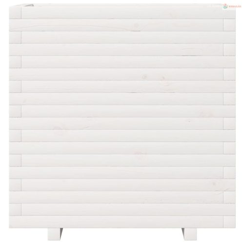 Fehér tömör fenyő virágláda 70x40x72,5 cm