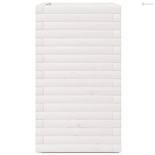 Fehér tömör fenyő virágláda 70x40x72,5 cm