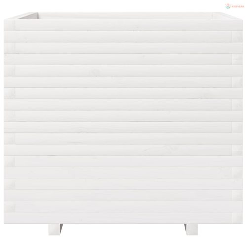 Fehér tömör fenyő virágláda 80x80x72 cm