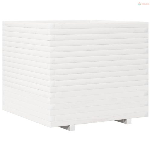 Fehér tömör fenyő virágláda 80x80x72 cm