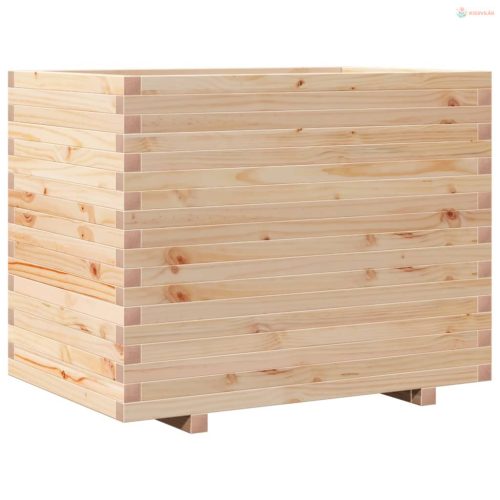 Tömör fenyő kerti virágláda 90x60x72 cm