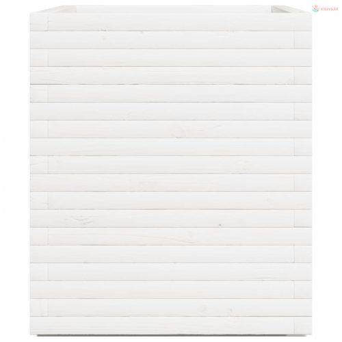 Fehér tömör fenyő virágláda 90x60x72 cm