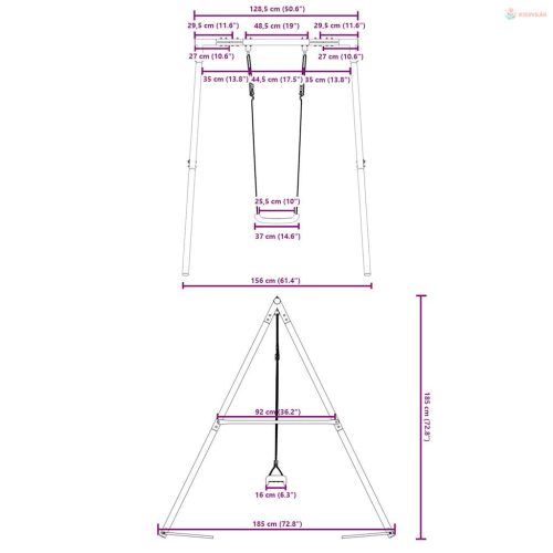Kültéri hinta szett hintával