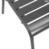 5 darabos antracit porszórt acél rakásolható kerti szék szett