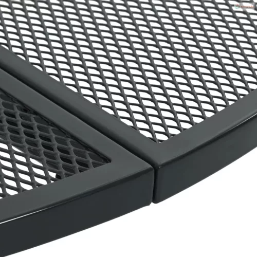 5 darabos antracit porszórt acél rakásolható kerti szék szett