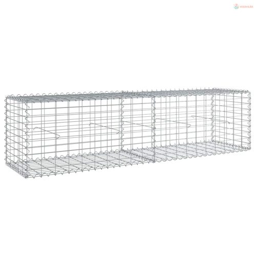 Horganyzott vas gabion kosár fedéllel 200 x 50 x 50 cm