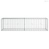 Horganyzott vas gabion kosár fedéllel 200 x 50 x 50 cm