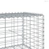 Horganyzott vas gabion kosár fedéllel 200 x 50 x 50 cm