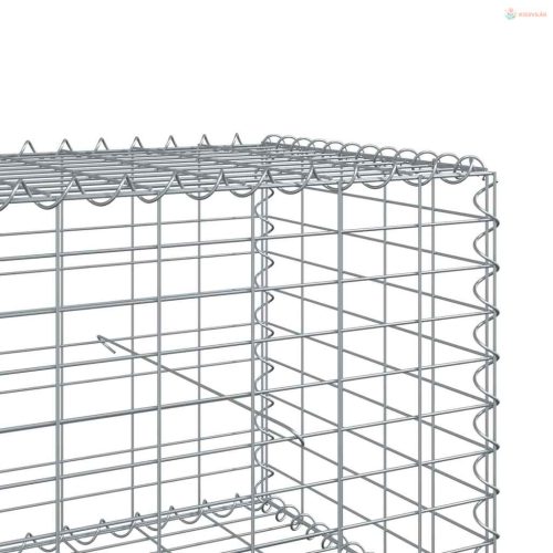 Horganyzott vas gabion kosár fedéllel 200 x 50 x 50 cm