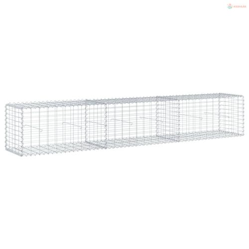 Horganyzott vas gabion kosár fedéllel 300 x 50 x 50 cm