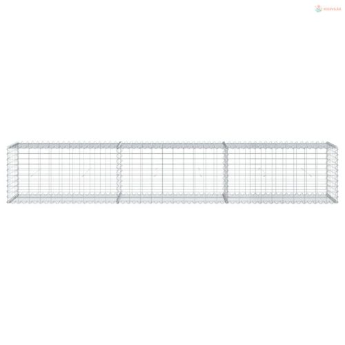 Horganyzott vas gabion kosár fedéllel 300 x 50 x 50 cm