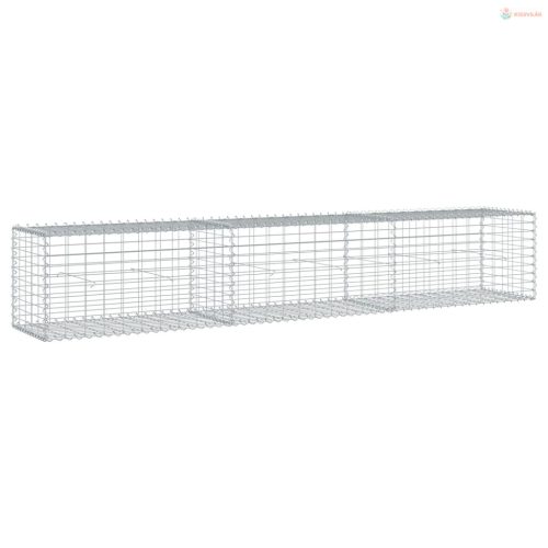 Horganyzott vas gabion kosár fedéllel 300 x 50 x 50 cm