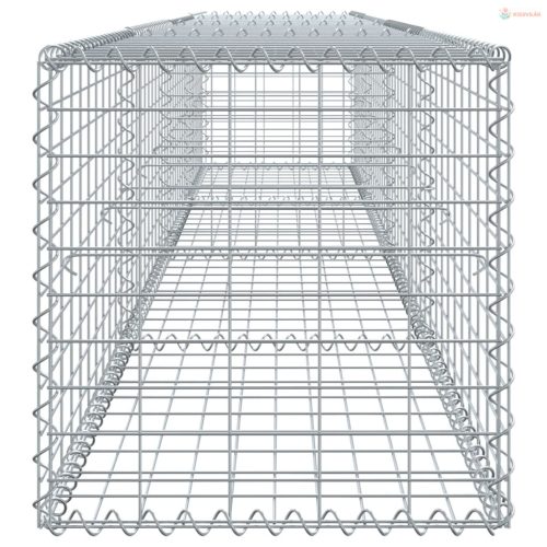 Horganyzott vas gabion kosár fedéllel 400 x 50 x 50 cm