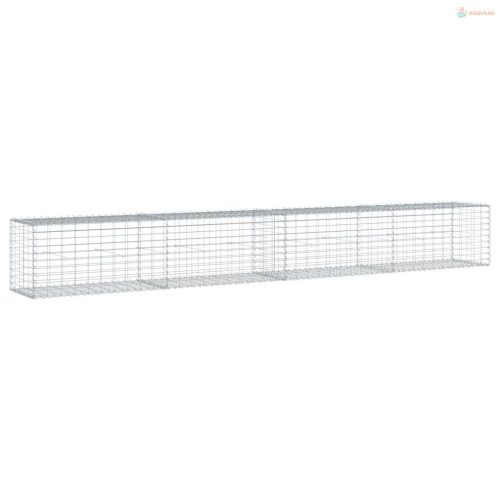 Horganyzott vas gabion kosár fedéllel 400 x 50 x 50 cm