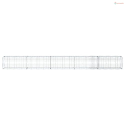 Horganyzott vas gabion kosár fedéllel 500 x 50 x 50 cm