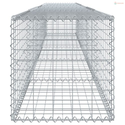 Horganyzott vas gabion kosár fedéllel 500 x 50 x 50 cm