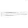 Horganyzott vas gabion kosár fedéllel 500 x 50 x 50 cm