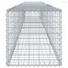 Horganyzott vas gabion kosár fedéllel 600 x 50 x 50 cm