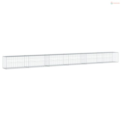 Horganyzott vas gabion kosár fedéllel 600 x 50 x 50 cm
