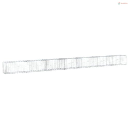 Horganyzott vas gabion kosár fedéllel 700 x 50 x 50 cm