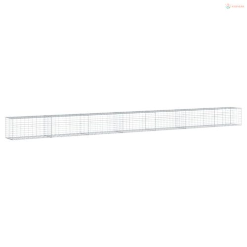 Horganyzott vas gabion kosár fedéllel 700 x 50 x 50 cm