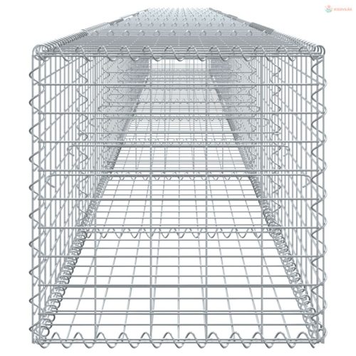 Horganyzott vas gabion kosár fedéllel 800 x 50 x 50 cm