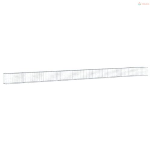 Horganyzott vas gabion kosár fedéllel 900 x 50 x 50 cm