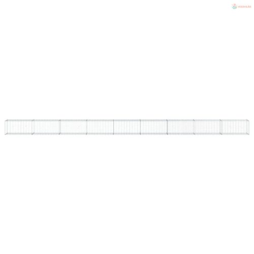 Horganyzott vas gabion kosár fedéllel 900 x 50 x 50 cm