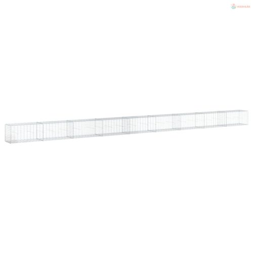 Horganyzott vas gabion kosár fedéllel 900 x 50 x 50 cm