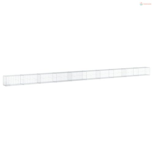 Horganyzott vas gabion kosár fedéllel 1000 x 50 x 50 cm