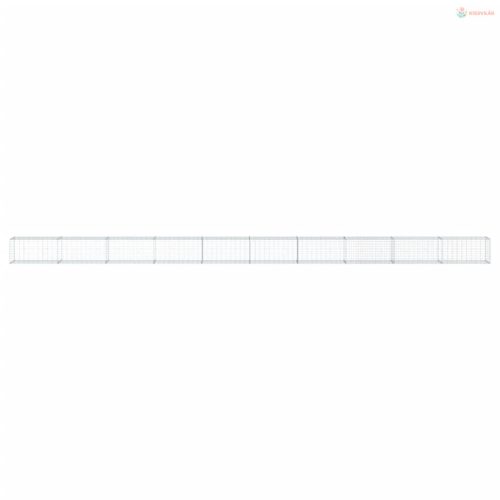 Horganyzott vas gabion kosár fedéllel 1000 x 50 x 50 cm