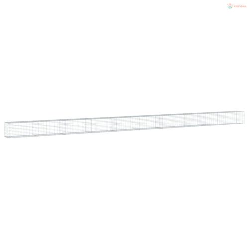 Horganyzott vas gabion kosár fedéllel 1000 x 50 x 50 cm