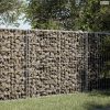 Horganyzott vas gabion kosár fedéllel 100 x 50 x 100 cm