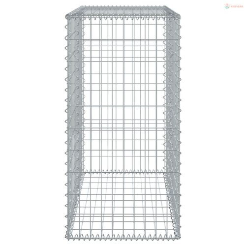 Horganyzott vas gabion kosár fedéllel 100 x 50 x 100 cm