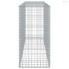 Horganyzott vas gabion kosár fedéllel 200 x 50 x 100 cm
