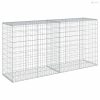Horganyzott vas gabion kosár fedéllel 200 x 50 x 100 cm