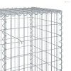 Horganyzott vas gabion kosár fedéllel 200 x 50 x 100 cm
