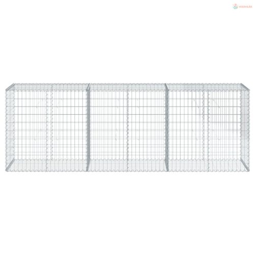 Horganyzott vas gabion kosár fedéllel 300 x 50 x 100 cm