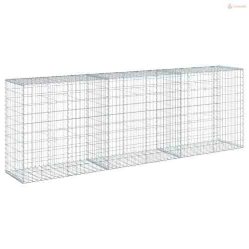 Horganyzott vas gabion kosár fedéllel 300 x 50 x 100 cm