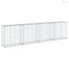 Horganyzott vas gabion kosár fedéllel 400 x 50 x 100 cm