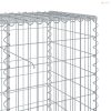 Horganyzott vas gabion kosár fedéllel 400 x 50 x 100 cm