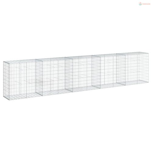 Horganyzott vas gabion kosár fedéllel 500 x 50 x 100 cm