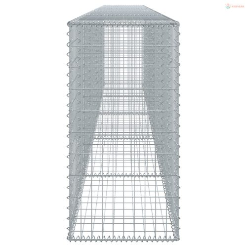 Horganyzott vas gabion kosár fedéllel 500 x 50 x 100 cm